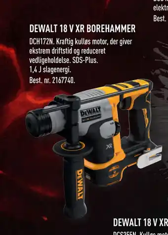Johannes Fog DEWALT 18 V XR BOREHAMMER tilbud