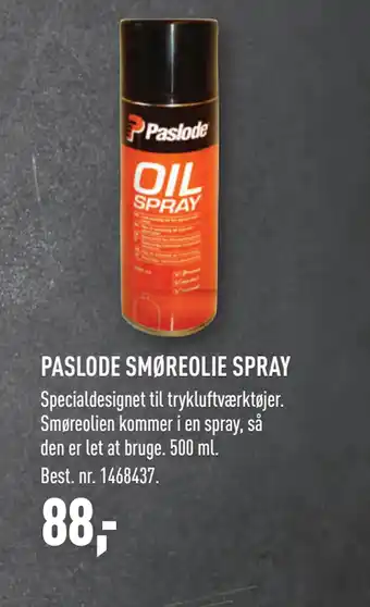 Johannes Fog PASLODE SMØREOLIE SPRAY tilbud