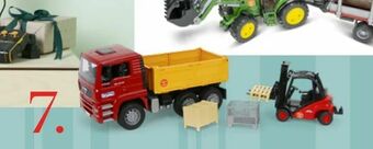 BRUDER MAN Lastbil med gaffeltruck og tilbehør