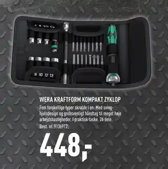 Johannes Fog WERA KRAFTFORM KOMPAKT ZYKLOP tilbud