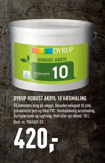 Johannes Fog DYRUP ROBUST AKRYL 10 VÆGMALING tilbud