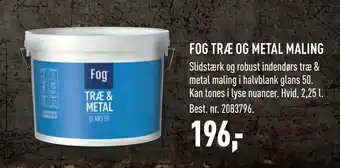 Johannes Fog FOG TRÆ OG METAL MALING tilbud