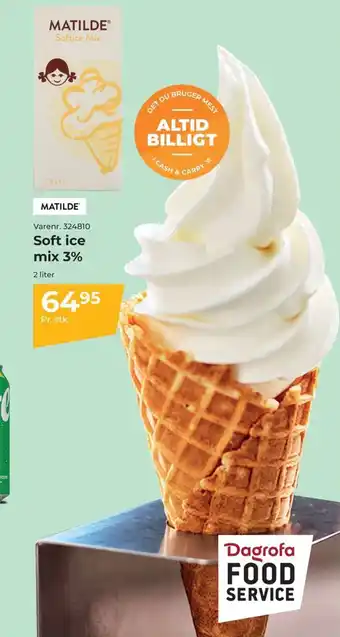 Dagrofa Food Service Soft ice mix 3% tilbud