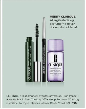 Salling CLINIQUE High Impact Favorites gaveæske tilbud