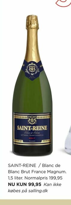 Salling SAINT-REINE Blanc de Blanc Brut France Magnum tilbud
