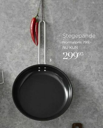 Salling Stegepande Rustfrit stål Med slip-let belægning tilbud