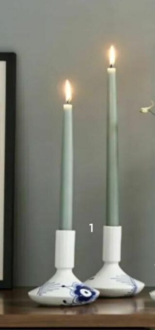 Salling Blå Mega Riflet Lysestage tilbud