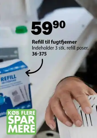 Refill til fugtfjerner