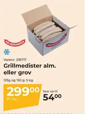 Dagrofa Food Service Grillmedister alm. eller grov tilbud