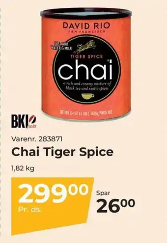 Dagrofa Food Service Chai Tiger Spice tilbud