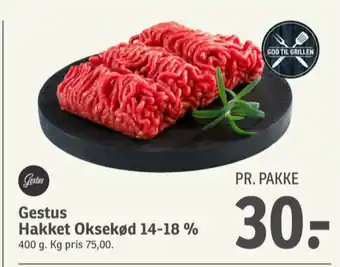 SPAR Hakket oksekød 14-18% tilbud