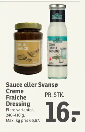 SPAR Creme Fraiche Dressing tilbud