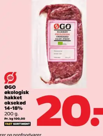 Netto Hakket oksekød 14-18% tilbud