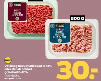 Netto Hakket grisekød 8-12% tilbud