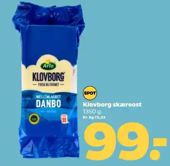 Netto Skæreost Danbo Mellemlagret tilbud