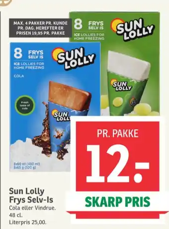 SPAR Is frys selv - Vindrue tilbud