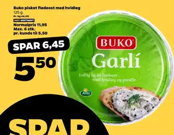 Netto Flødeost Garli tilbud
