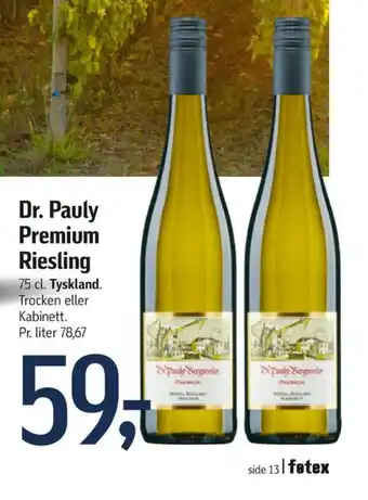 Føtex Tysk Hvidvin tilbud