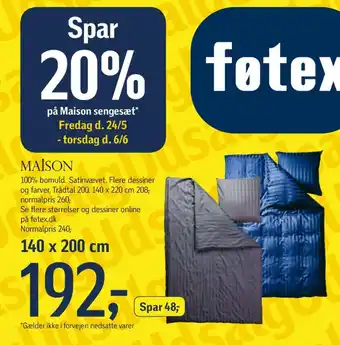 Føtex Sengesæt tilbud