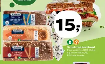 Kvickly Sandwich Rugbrød tilbud