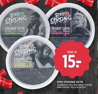 MENY Rabarber og Vanilje Skyr tilbud