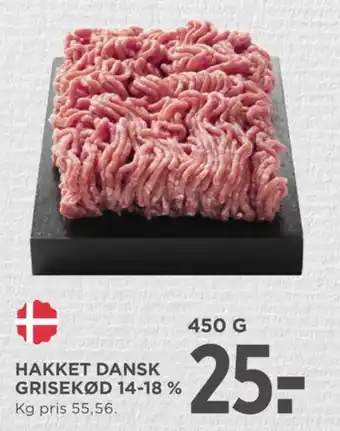 MENY Hakket grisekød 14-18% tilbud