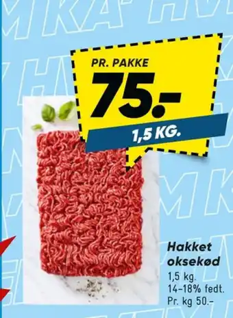 Bilka Hakket oksekød 14-18% tilbud