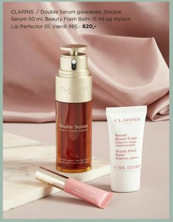 Salling Double Serum, Beauty Flash Balm, Instant Lip Perfector tilbud