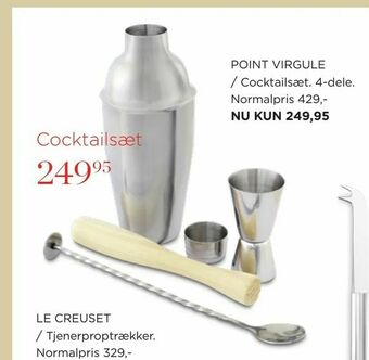 POINT VIRGULE Cocktailsæt 4-dele