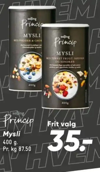 Müsli Tørret frugt, nødder & hindbær