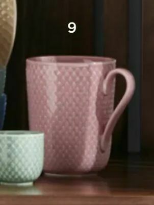 Salling LYNGBY PORCELÆN Rhombe Color Krus med hank tilbud