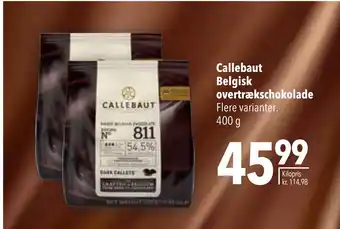 Citti Callebaut Belgisk overtrækschokolade tilbud