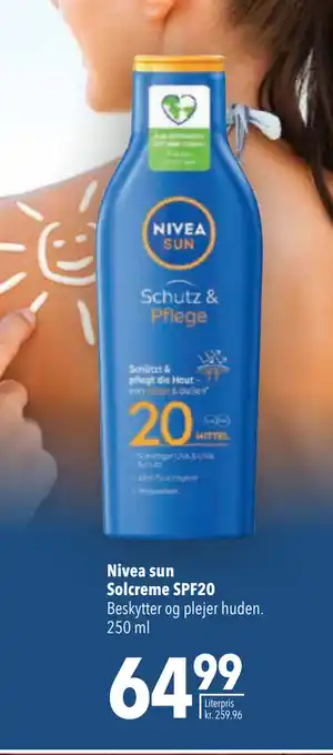 Citti Nivea sun Solcreme SPF20 tilbud