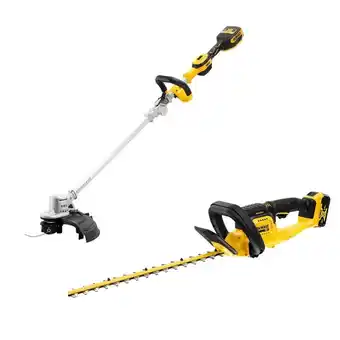 Bauhaus DeWalt akku havesæt DCMST561HT-QW 18V inkl. græstrimmer, hækkeklipper, 2xbatterier og lader tilbud