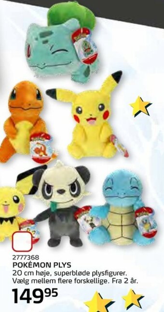 Legekæden Pokémon Plys tilbud