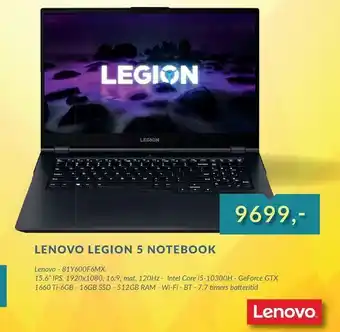 CBC Lenovo legion 5 notebook tilbud