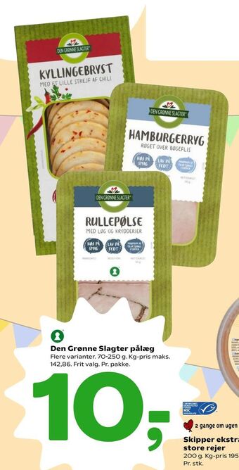 Coop 365 Den Grønne Slagter pålæg tilbud