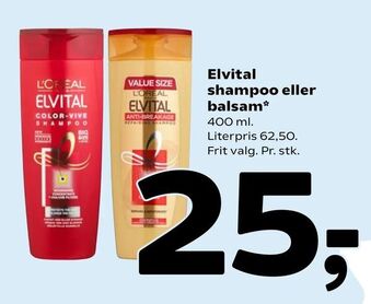 Coop 365 Elvital shampoo eller balsam tilbud