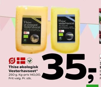 Coop 365 Thise økologisk Vesterhavsost tilbud