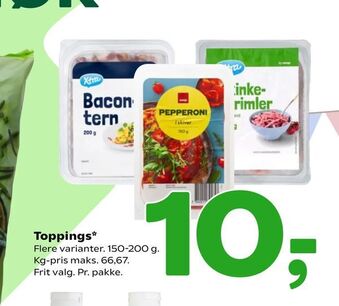 Coop 365 Toppings tilbud