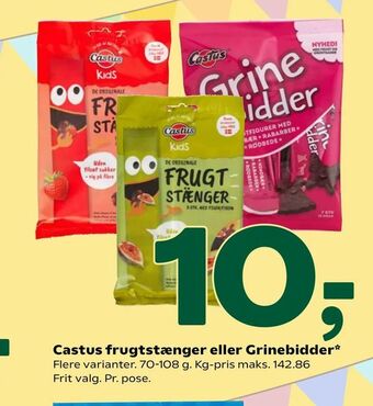 Castus frugtstænger eller Grinebidder