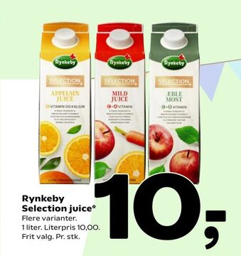 Coop 365 Rynkeby Selection juice tilbud