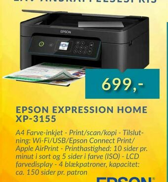 CBC Epson expression home xp-3155 tilbud