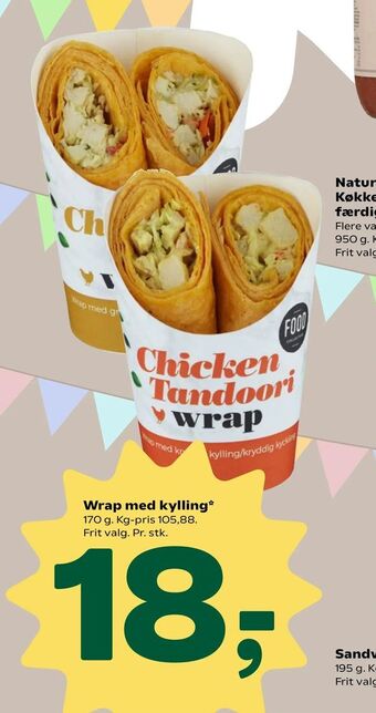 Wrap med kylling