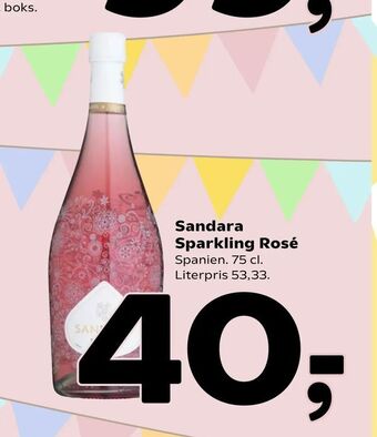 Coop 365 Sandara Sparkling Rosé tilbud