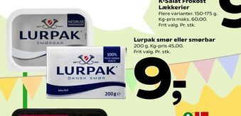 Coop 365 Lurpak smør eller smørbar tilbud