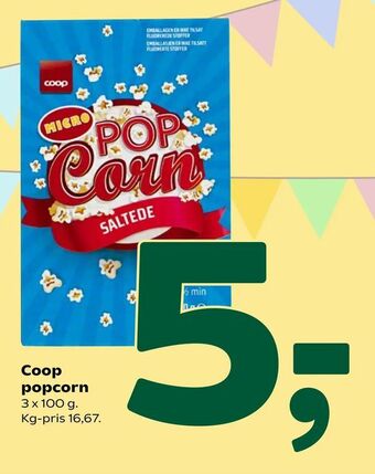 Coop 365 Coop popcorn tilbud