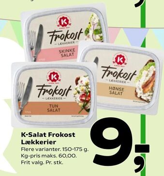 Coop 365 K-Salat Frokost Lækkerier tilbud