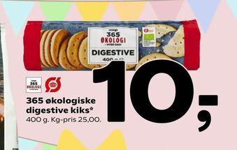 Coop 365 365 økologiske digestive kiks tilbud