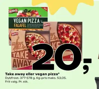 Coop 365 Take away eller vegan pizza tilbud